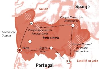 Kaart Porto e Norte Fly Drive