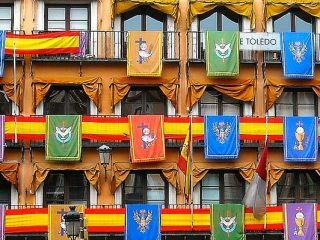 Corpus Cristi op een van de pleinen van Toledo