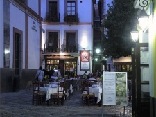 Pleintje bij de appartementen in Sevilla 2010