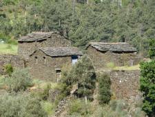 De leistenen huisjes in de Serra da Estrela