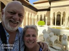In het Palacio Nazaries,  Alhambra, Granada