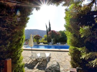 Tuin met zwembad