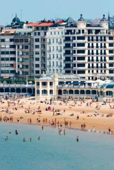 Ligging van het hotel aan de Concha Baai