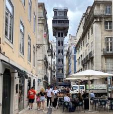 Santa Justa lift in Lissabon