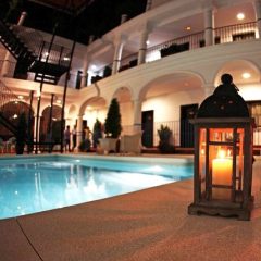 Patio met zwembad