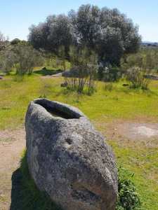 Antropomorfe graven  in Los Barruecos
