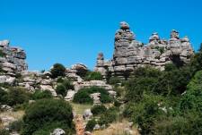 De grillige rotsformaties van El Torcal bij Malaga