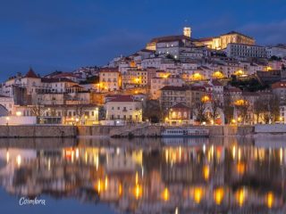 Coimbra in de avondschemering