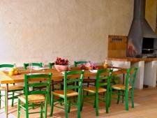Overdekt terras met eethoek
