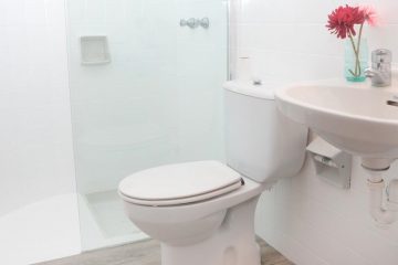 Een van de twee badkamers