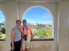 Han en Yvette in het Alhambra
