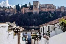 Zicht op het Alhambra vanuit het Albaicin